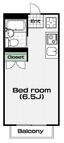 等々力駅の賃貸 56,000円 間取り図