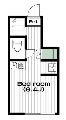 溝の口駅の賃貸 55,000円 間取り図