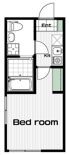 白楽駅の賃貸 58,000円 間取り図