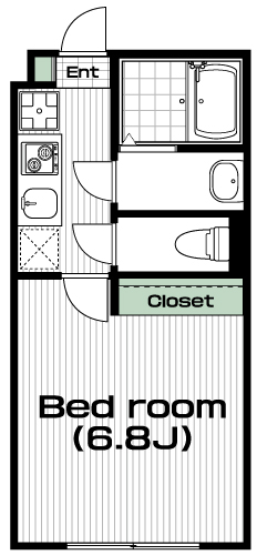 西八王子駅の賃貸 56,000円 間取り図