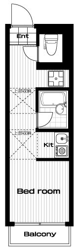 白楽駅の賃貸 50,000円 間取り図