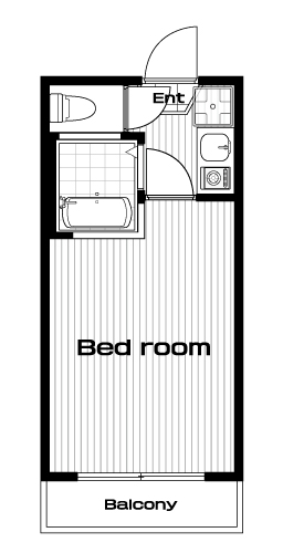 江古田駅の賃貸 63,000円 間取り図