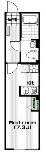 玉川学園前駅の賃貸 63,000円 間取り図