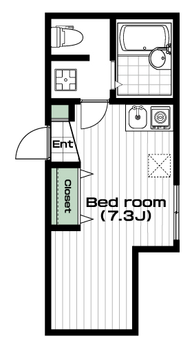 日吉駅の賃貸 63,000円 間取り図