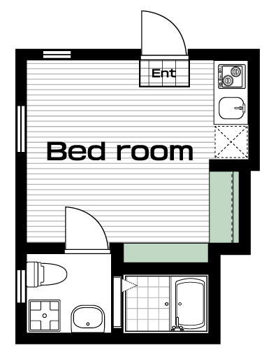 千歳烏山駅の賃貸 85,000円 間取り図