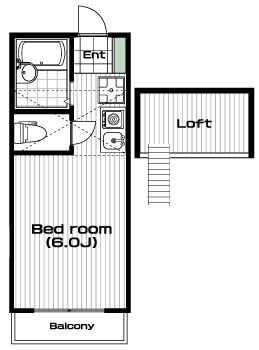 上星川駅の賃貸 53,000円 間取り図