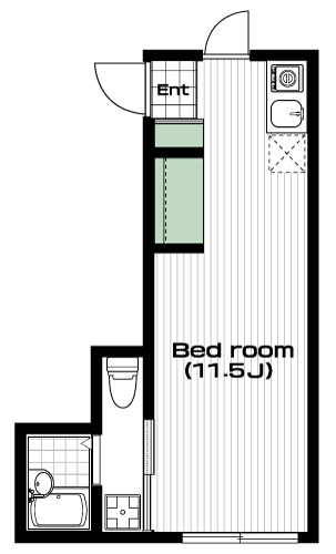 西武柳沢駅の賃貸 62,000円 間取り図