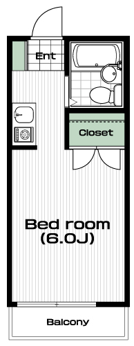 吉祥寺駅の賃貸 65,000円 間取り図