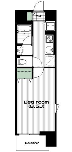 志村坂上駅の賃貸 90,000円 間取り図