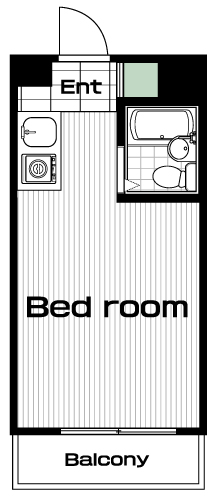 田無駅の賃貸 43,000円 間取り図