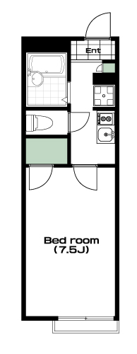 北坂戸駅の賃貸 56,000円 間取り図