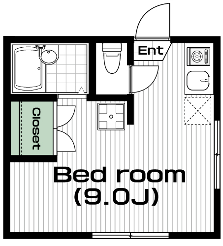 国分寺駅の賃貸 58,000円 間取り図
