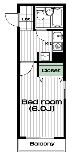 梶が谷駅の賃貸 49,000円 間取り図