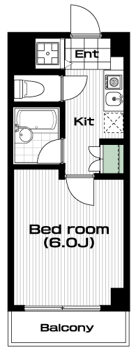 生田駅の賃貸 59,000円 間取り図