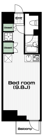 綱島駅の賃貸 65,000円 間取り図