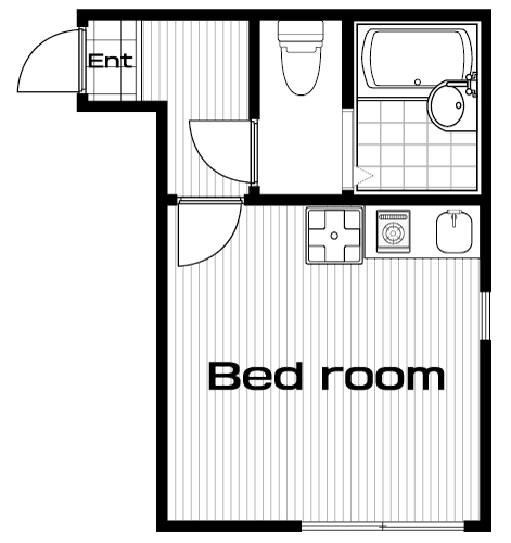 蒲田駅の賃貸 58,000円 間取り図