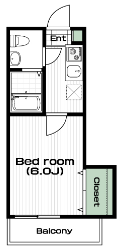 田無駅の賃貸 63,000円 間取り図