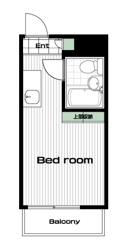目白駅の賃貸 65,000円 間取り図