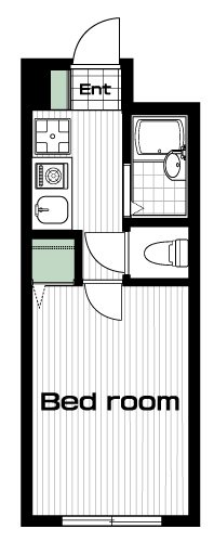 中野駅の賃貸 60,000円 間取り図