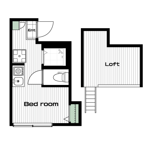 新大塚駅の賃貸 72,000円 間取り図