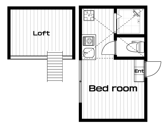 蒲田駅の賃貸 63,000円 間取り図