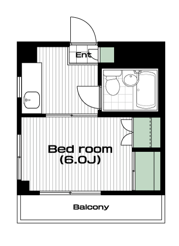 南与野駅の賃貸 27,000円 間取り図