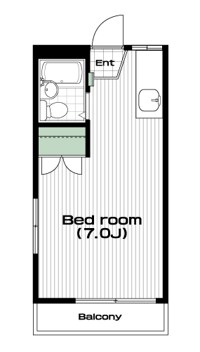 江古田駅の賃貸 53,000円 間取り図