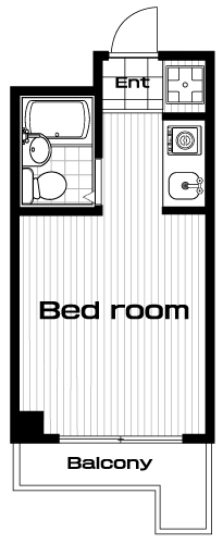 片倉町駅の賃貸 44,000円 間取り図