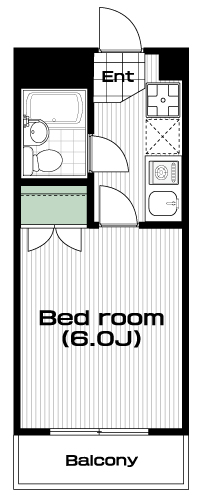 高円寺駅の賃貸 70,000円 間取り図