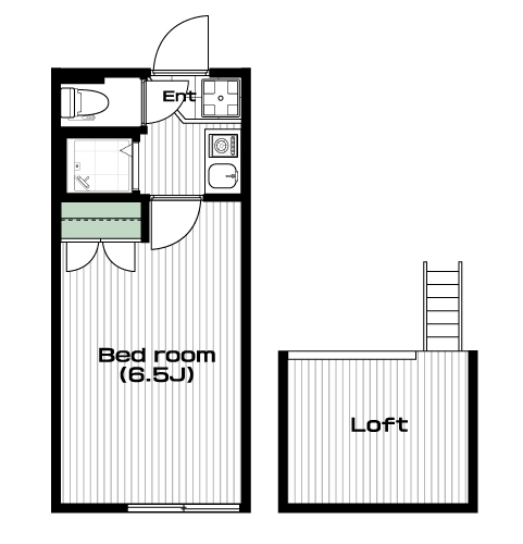 和光市駅の賃貸 45,000円 間取り図