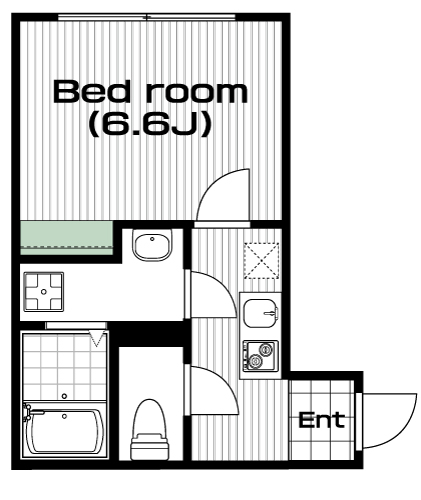 西八王子駅の賃貸 60,000円 間取り図