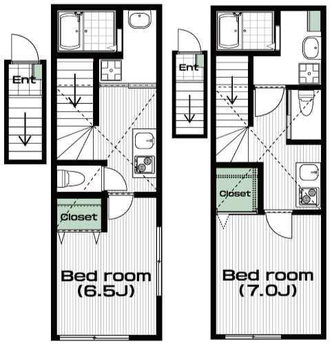 国分寺駅の賃貸 69,000円 間取り図
