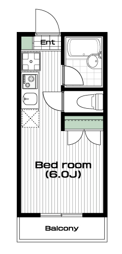 北坂戸駅の賃貸 33,000円 間取り図