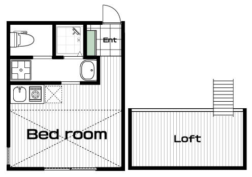 反町駅の賃貸 62,000円 間取り図