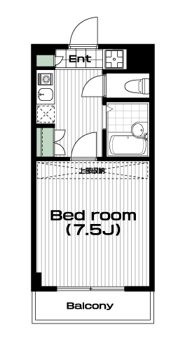 東大宮駅の賃貸 54,000円 間取り図
