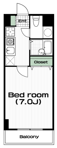 千歳烏山駅の賃貸 61,000円 間取り図