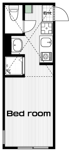 明大前駅の賃貸 68,000円 間取り図