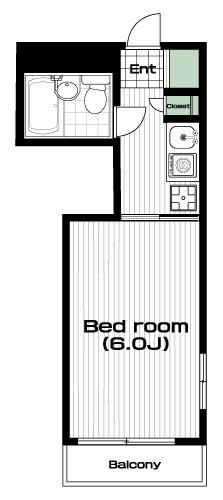 生田駅の賃貸 32,500円 間取り図