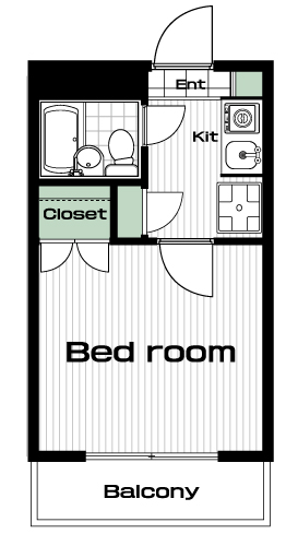日吉駅の賃貸 36,000円 間取り図