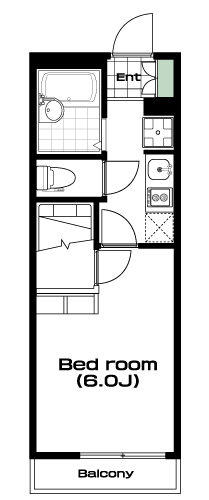 南与野駅の賃貸 49,000円 間取り図