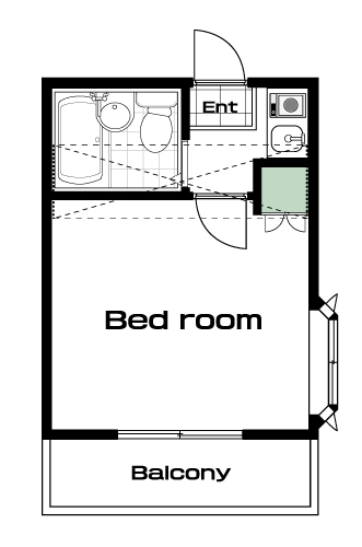 白山駅の賃貸 72,000円 間取り図