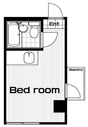 中野駅の賃貸 50,000円 間取り図