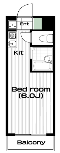 下北沢駅の賃貸 80,000円 間取り図