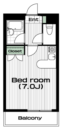 日吉駅の賃貸 58,000円 間取り図