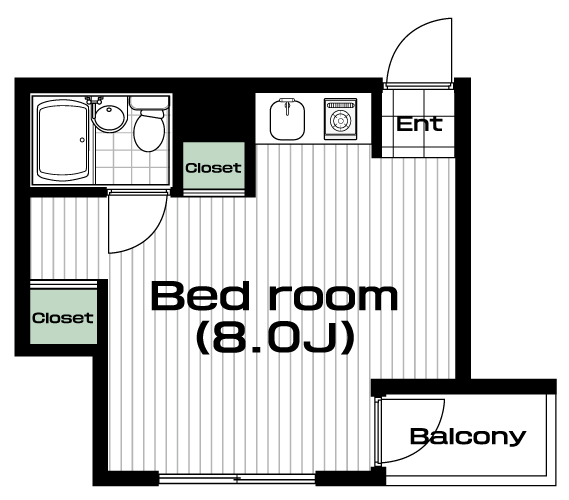 白楽駅の賃貸 48,000円 間取り図