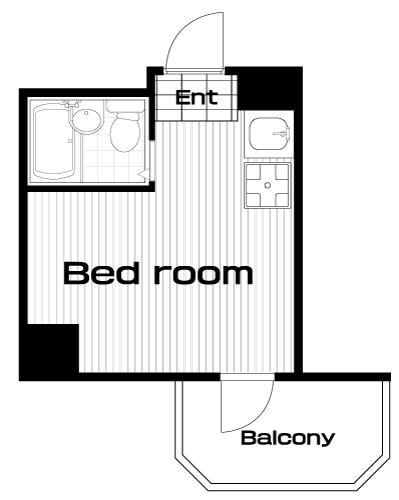 初台駅の賃貸 59,000円 間取り図