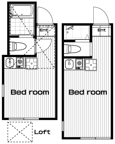 白楽駅の賃貸 59,000円 間取り図