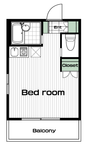 生田駅の賃貸 50,000円 間取り図