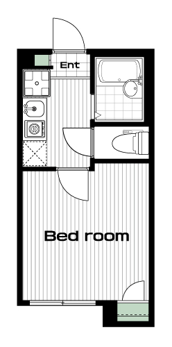本蓮沼駅の賃貸 60,500円 間取り図