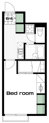 調布駅の賃貸 71,000円 間取り図
